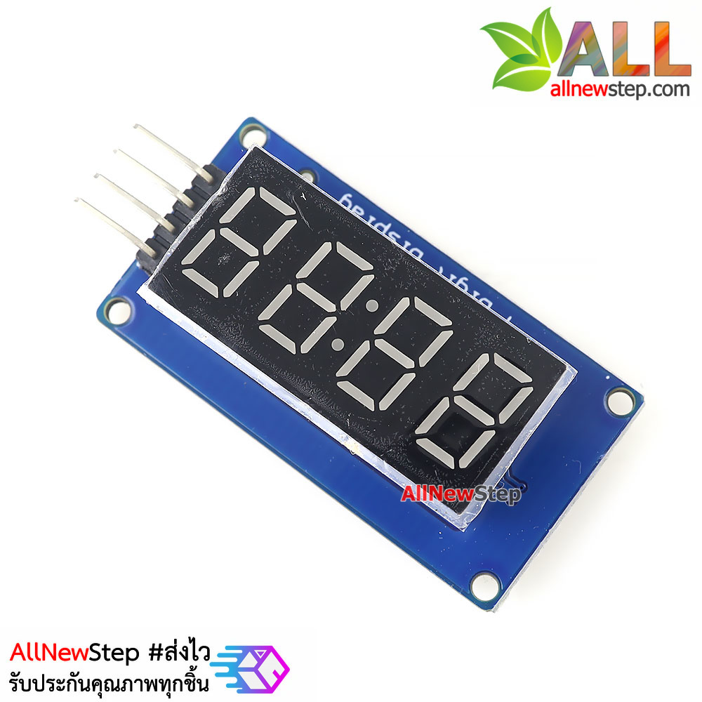 LED Time Clock Module For Arduino 0.36 นิ้ว TM1637 Driver โมดูลแสดงผลแบบนาฬิกา ตัวเลข 4 หลัก จอสีแดง