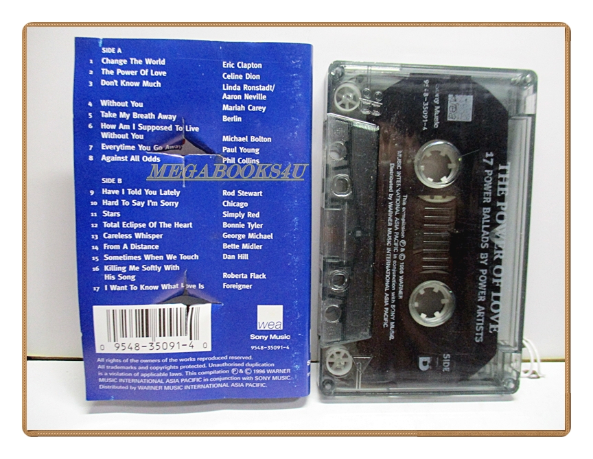ขายเทปเพลงเก่า THE POWER OF LOVE