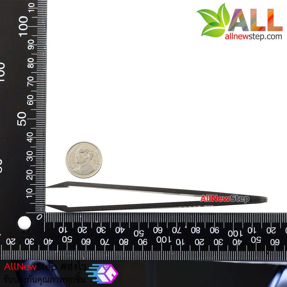 Tweezers Anti-static black carbon fiber Tools ทวิสเซอร์สำหรับจับอุปกรณ์แบบพลาสติก รุ่น 05