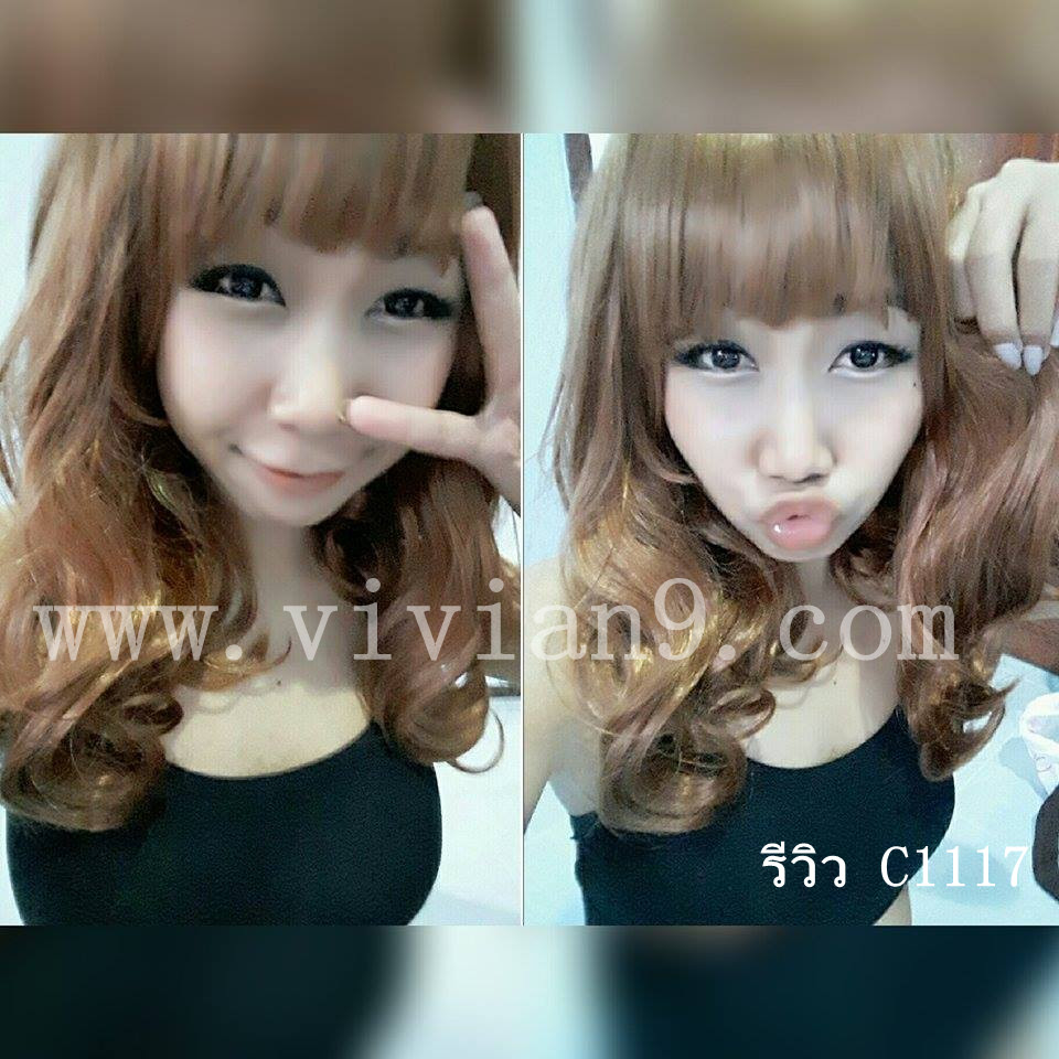 C1117 วิกผมประไหล่ **ล๊อตใหม่จะยาวกว่าเเบบนิดหน่อยนะคะ