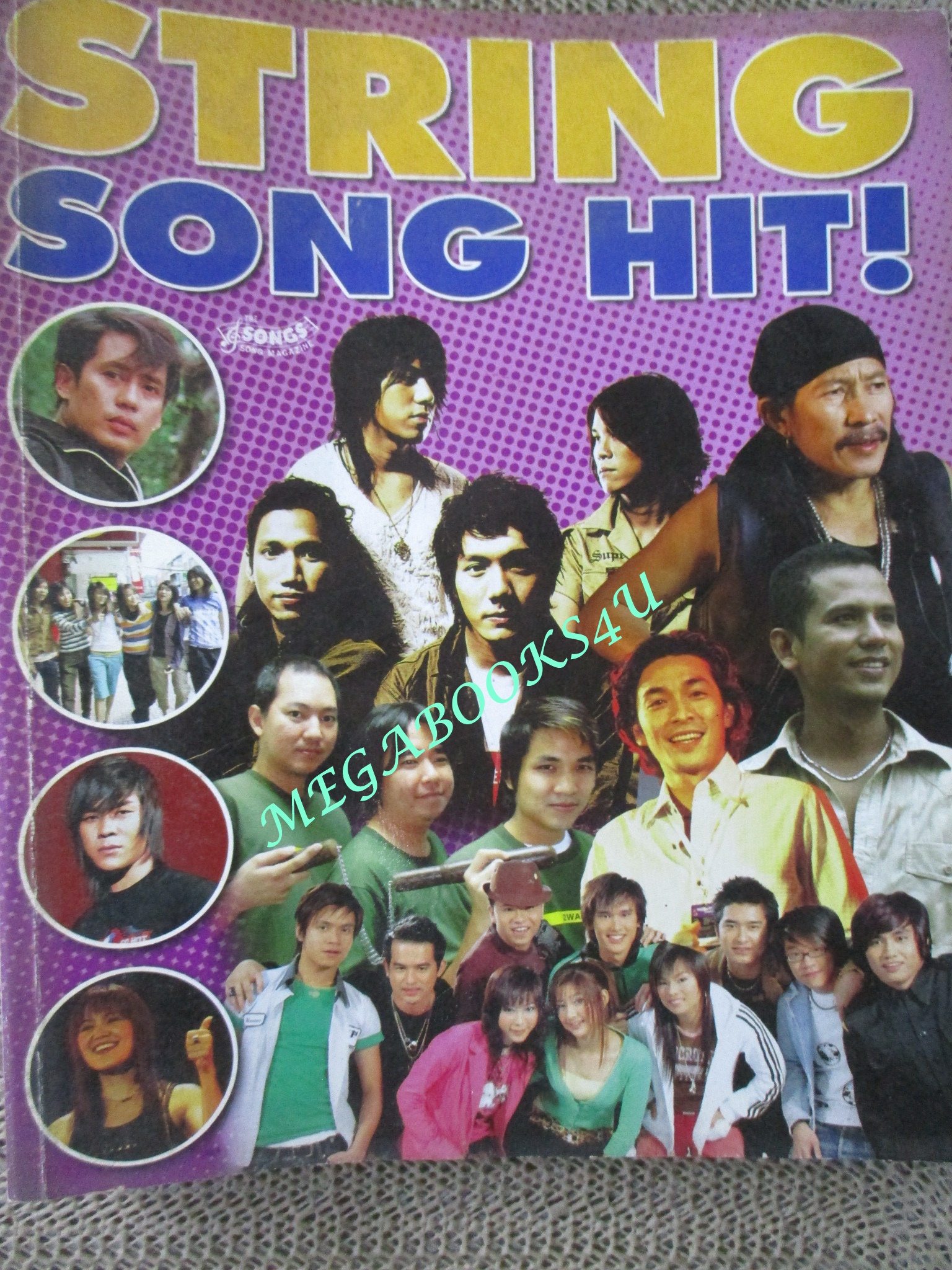 หนังสือเพลงพร้อมคอร์ดกีตาร์ STRING SONG HIT ฉบับที่16 ปี2548 มีรูป แอ๊ด คาราบาว ปกหลัง