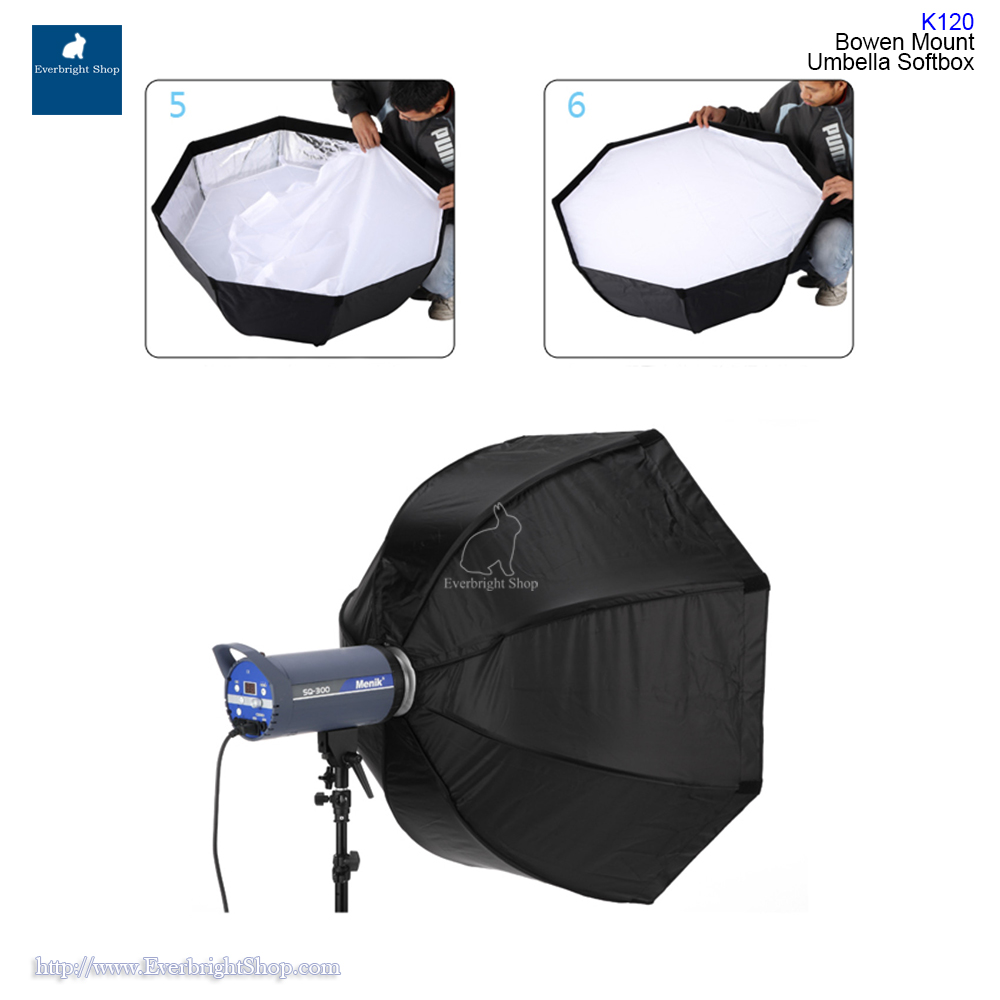 K120 Bowen mount umbrella softbox