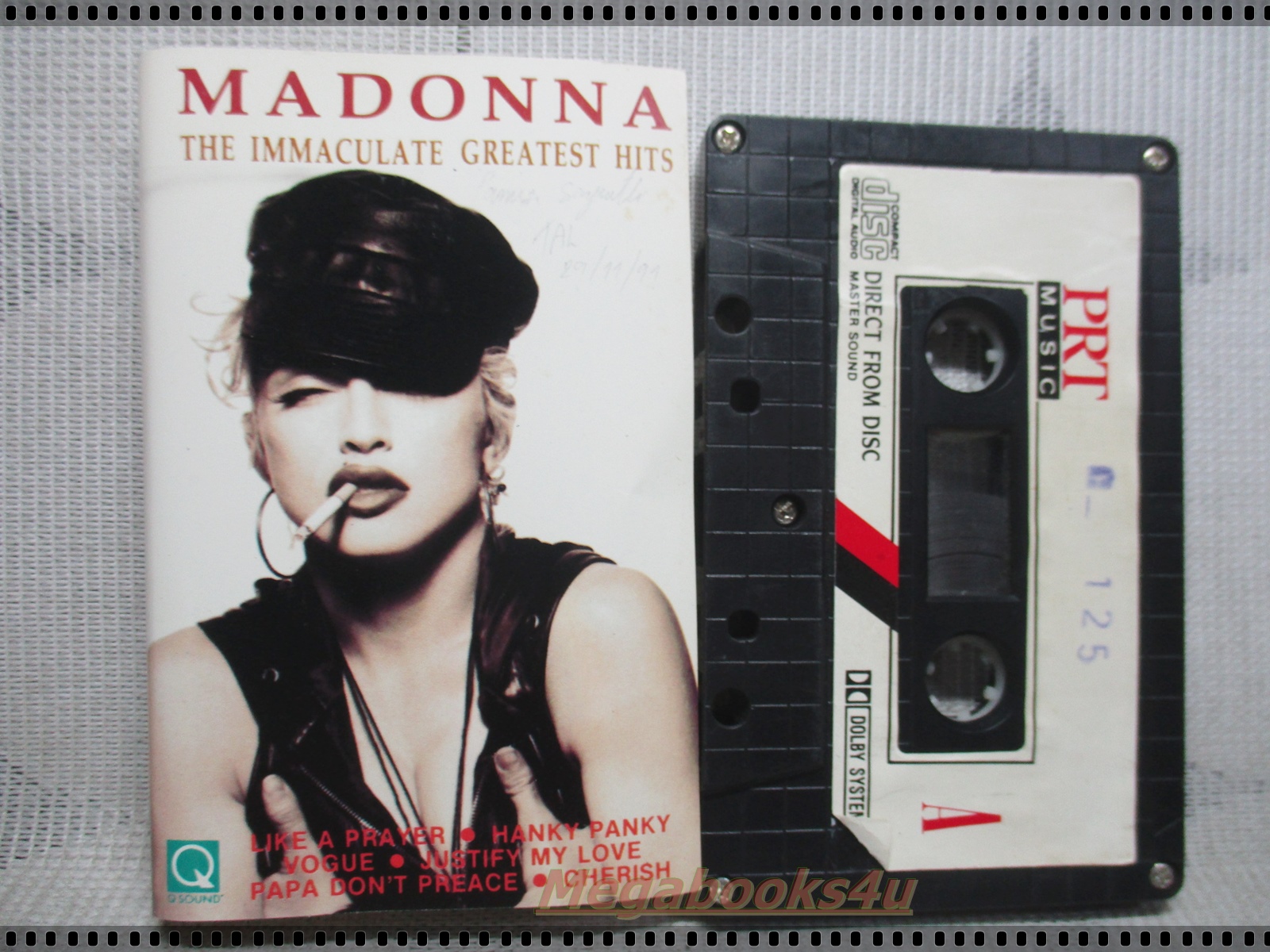ขายเทปเพลงเก่า MADONNA ; THE IMMACULATE GREATEST HITS