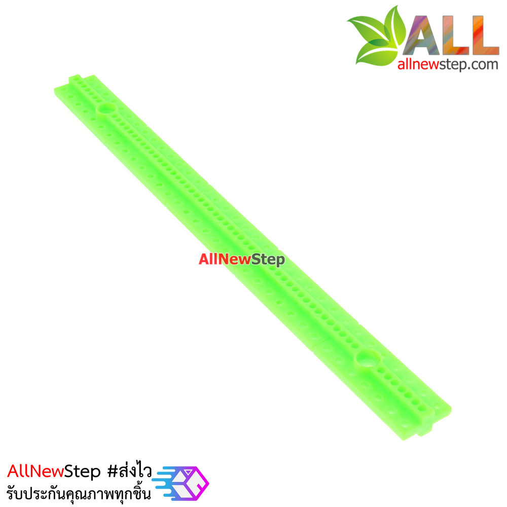ABS plastic long bar blocks universal plate ขนาด 1.5x17.4cm สีเขียว