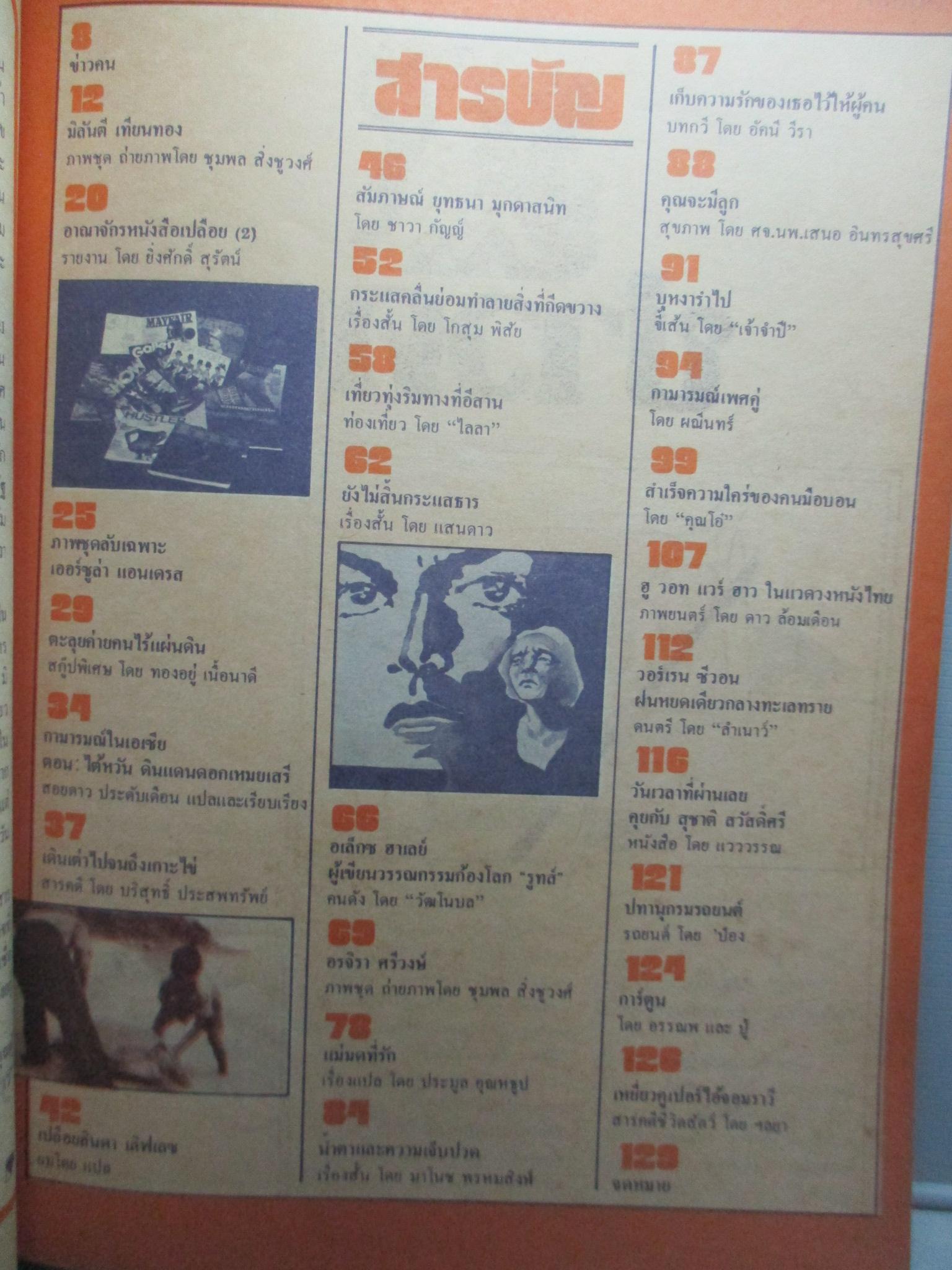 นิตยสารหนุ่มสาว ฉบับ018 ปี2521 อ่าน ค่ายอพยพ สัมภาษณ์ ยุทธนา มุกดาสนิท