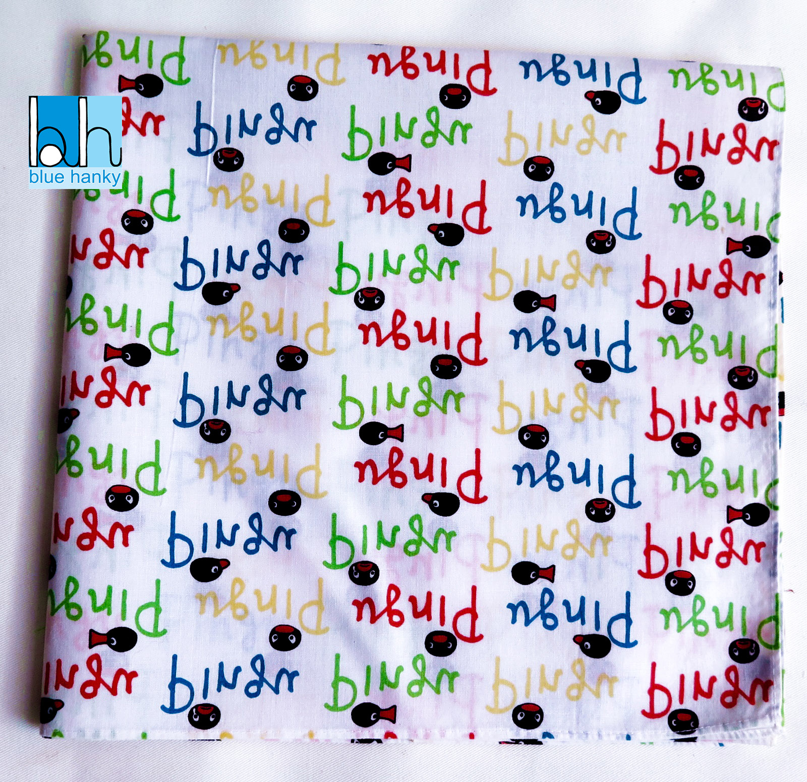 #150 19" Pingu ผ้าเช็ดหน้ามือ2 สภาพดี ผ้าเช็ดหน้าผืนใหญ่