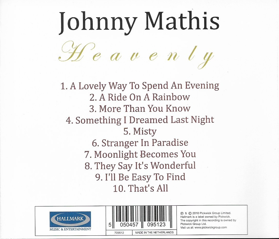 CD,Johnny Mathis - Heavenly (2010)(Netherlands)