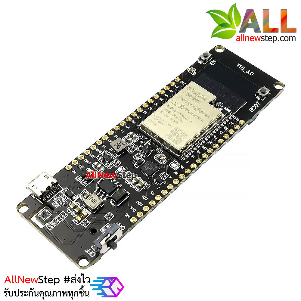 บอร์ด ESP32 พร้อมช่องใส่แบตเตอร์รี่ Wemos WiFi and Bluetooth battery 18650 holder ESP32-WROVER development board