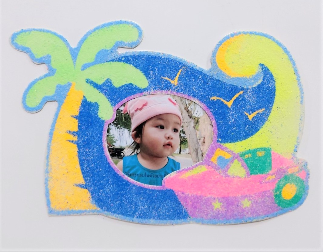 ชุดประดิษฐ์แผ่นโรยทรายสี Sand Art