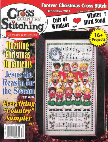 หนังสือนิตยสาร Cross Country Stitching ฉบับ December2011