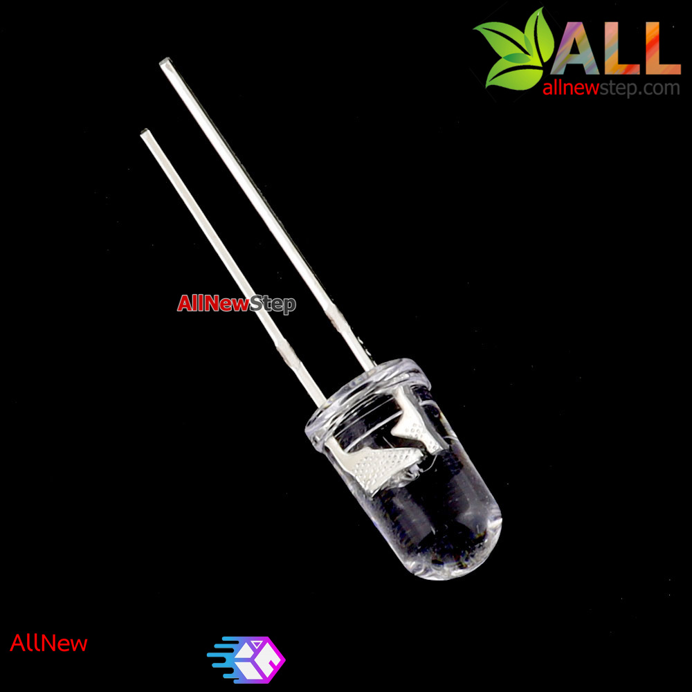 LED สีรุ้ง หลอดไฟ 3 สี 5mm เปลี่ยนสีอัตโนมัติ colorful f5 5mm led light tube color changing จำนวน 5 ชิ้น