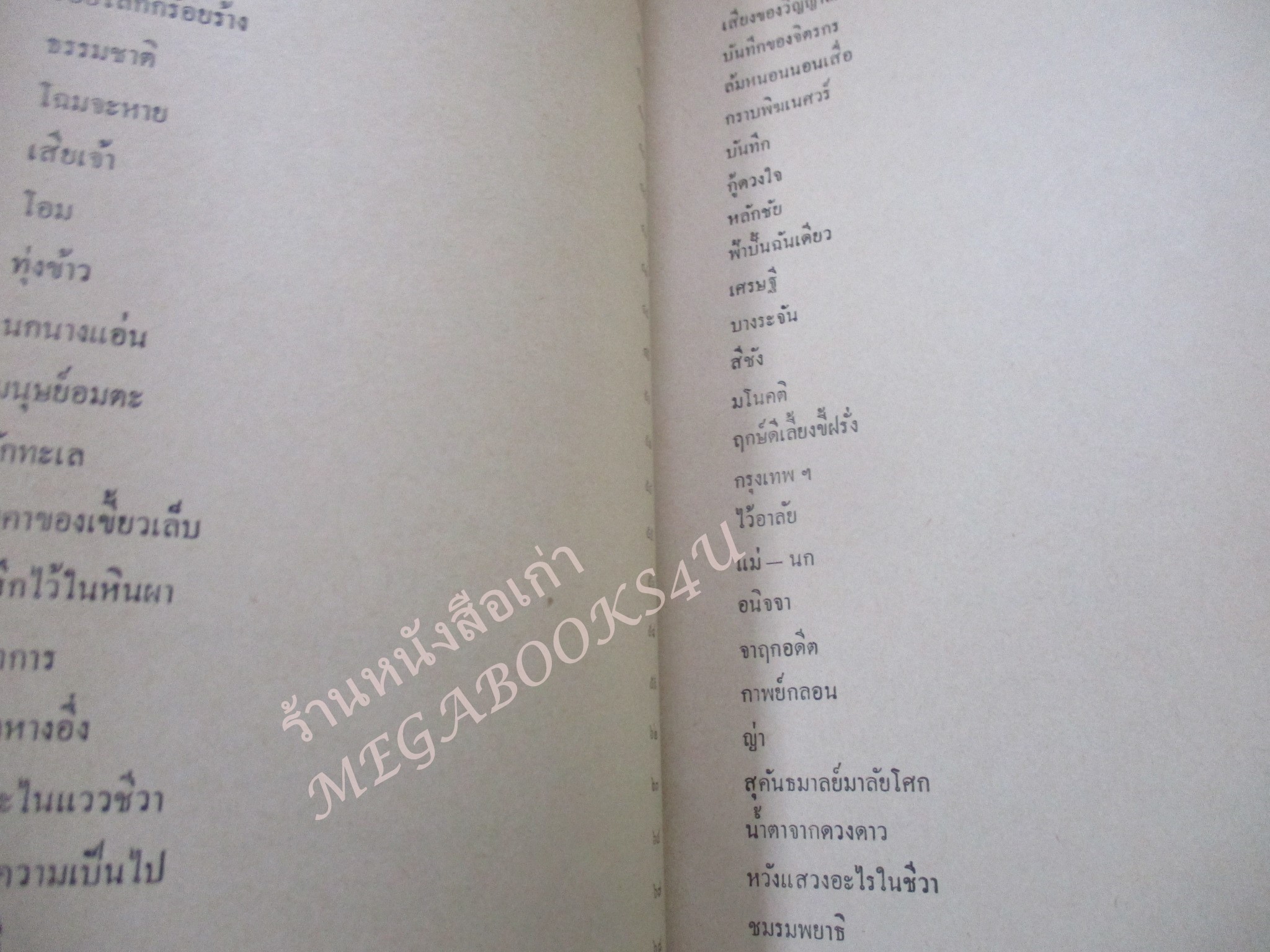 กวีนิพนธ์ โดย อังคาร กัลยาณพงศ์ / ด้านบนกระดาษปกหน้าซีด / หนังสือดีร้อยเล่มที่คนไทยควรอ่าน