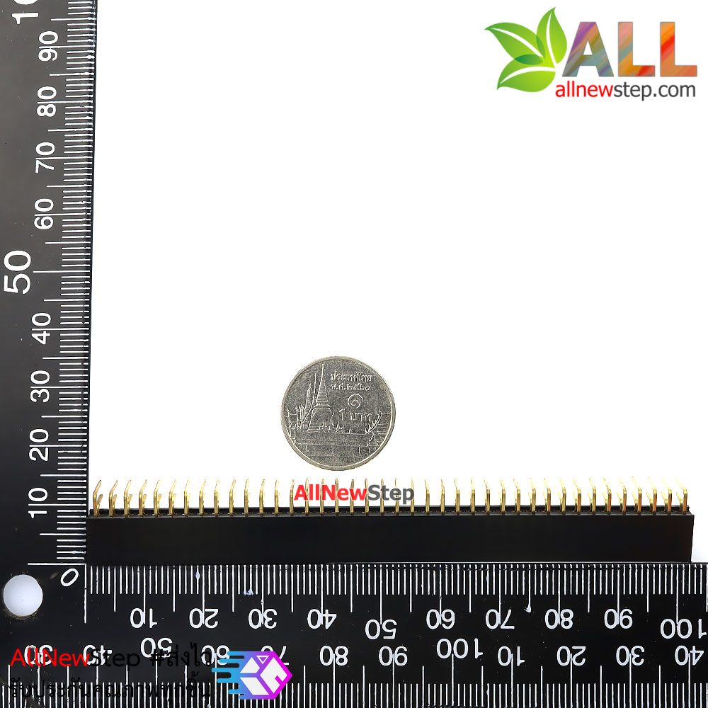 ขาก้างปลาตัวเมียแบบฉาก 2x40 ขา Double Row Hole Jack 2x40 PIN Header 2.54mm