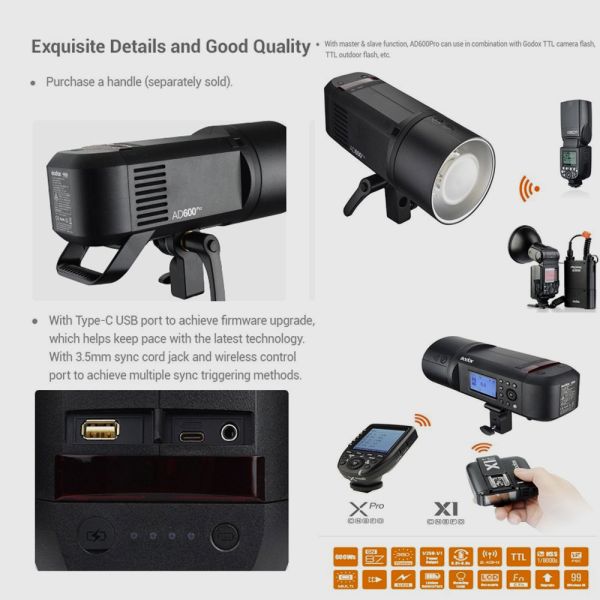 Godox AD600Pro Witstro All-in-One Outdoor Flash