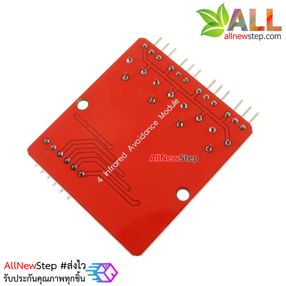 Tracking Sensor 4 Channal for Smart Car เซนเซอร์ตรวจจับเส้น ขาว ดำ 4 จุดแยกอิสระ สำหรับ Smart Car