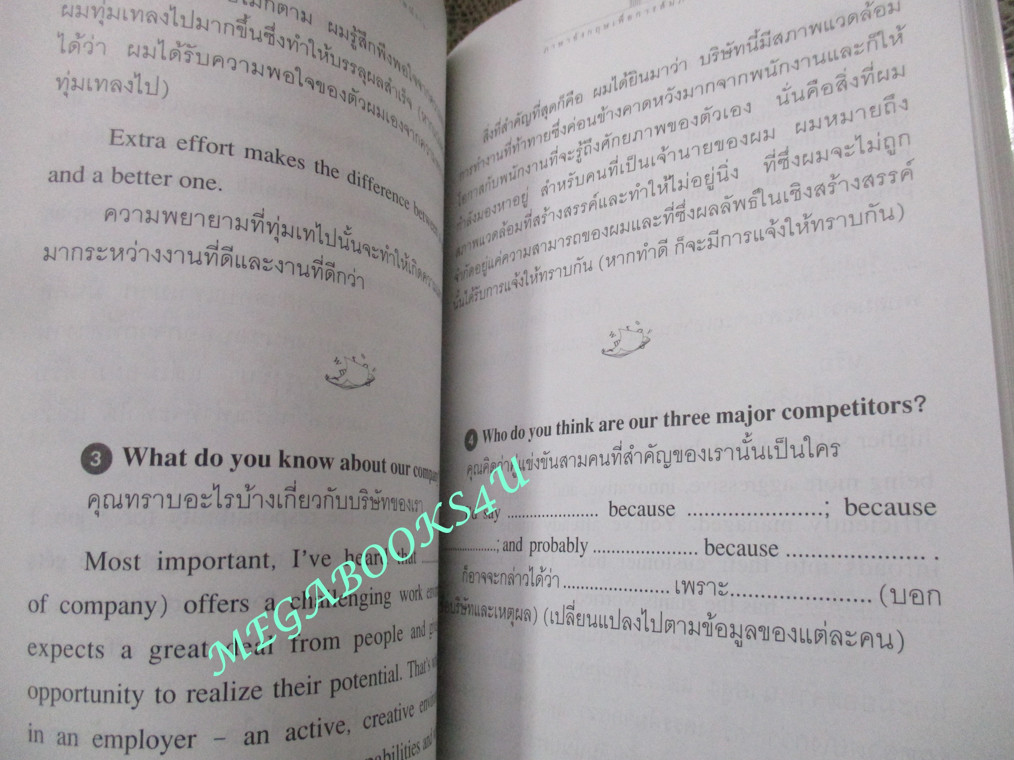 ENGLISH FOR JOB INTERVIEW ภาษาอังกฤษเพื่อการสัมภาษณ์งาน