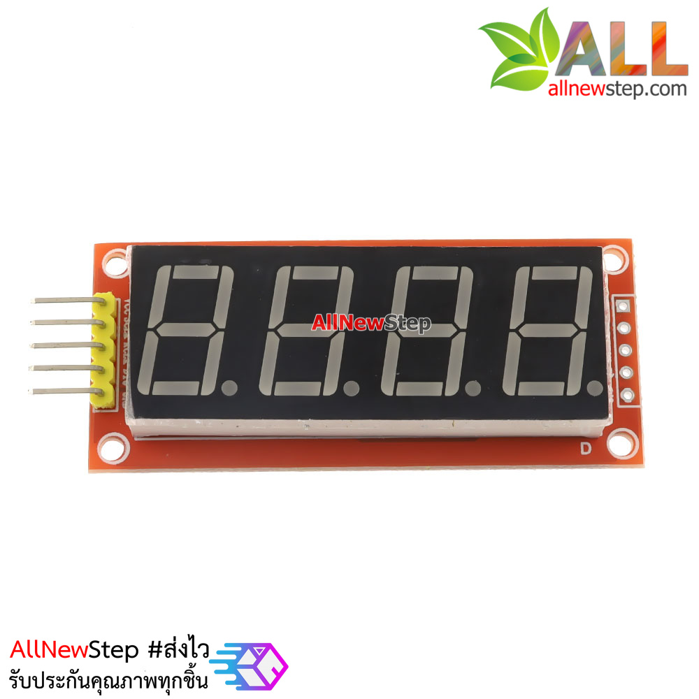 โมดูลแสดงค่าตัวเลข 4 หลัก Four digital tube module LED display ขนาด 0.56 นิ้ว 74HC595 Driver