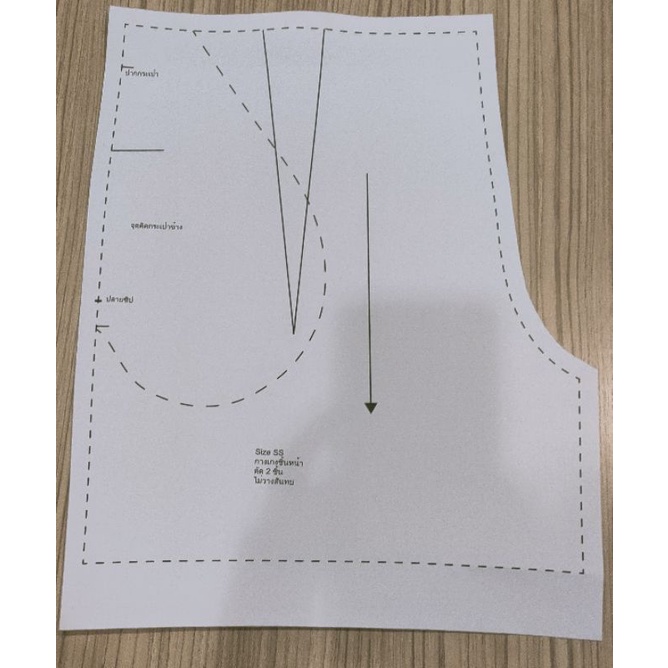 แพทเทิร์นกางเกงขาสั้น ซิปข้าง มีกระเป๋า