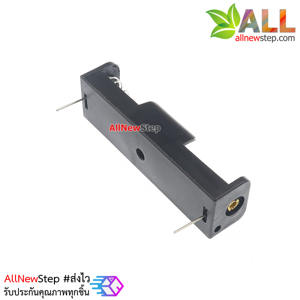รางถ่าน AA 1 ก้อน แบบบัดกรีติดแผ่นปริ้น AA1-cell battery holder solderable 1.5V