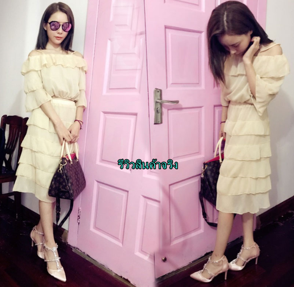 รองเท้าส้นสูงปลายแหลมแต่งคริสตัลสุดหรูสีเงิน/ชมพู ไซต์ 34-39 (เท้าอวบ/หน้าเท้ากว้าง +เพิ่ม 1 ไซต์ )