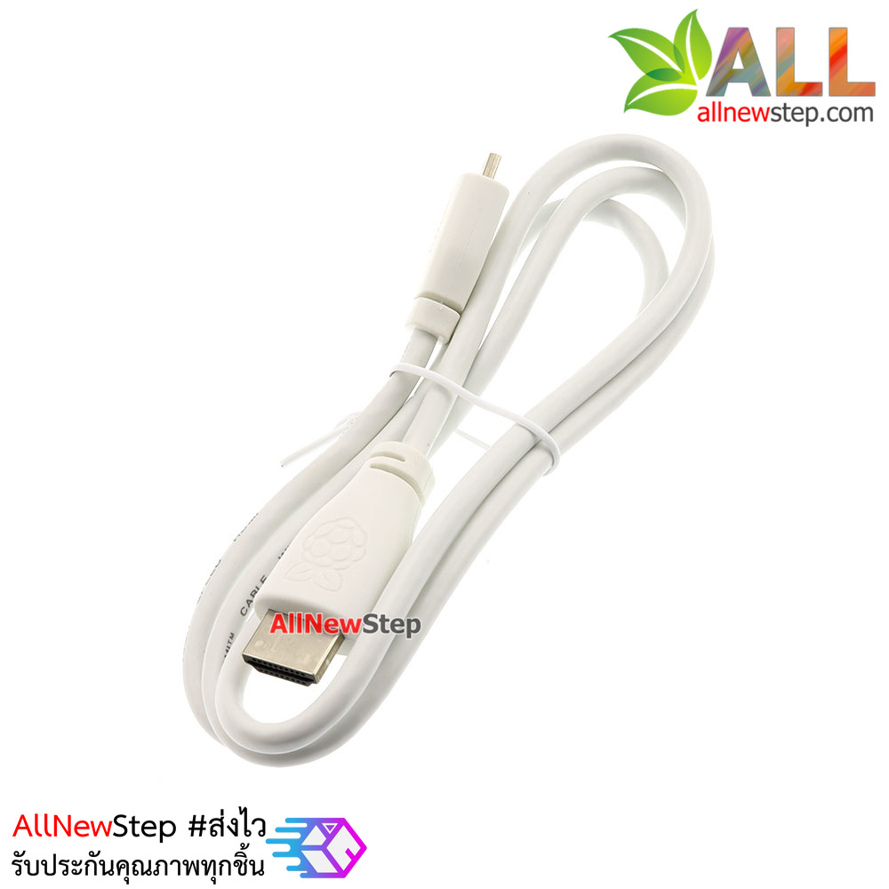 สาย Official HDMI Raspberry Pi4 HDMI Cable Micro HDMI to HDMI ยาว 1 เมตร