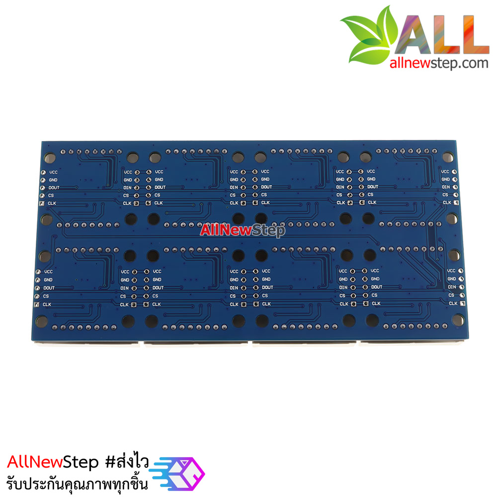 LED Matrix Driver MAX7219 IC Driver Module + LED Dot Matrix 8x8 ขนาด 32mm x 32mm 2x8 ชุด สีแดง