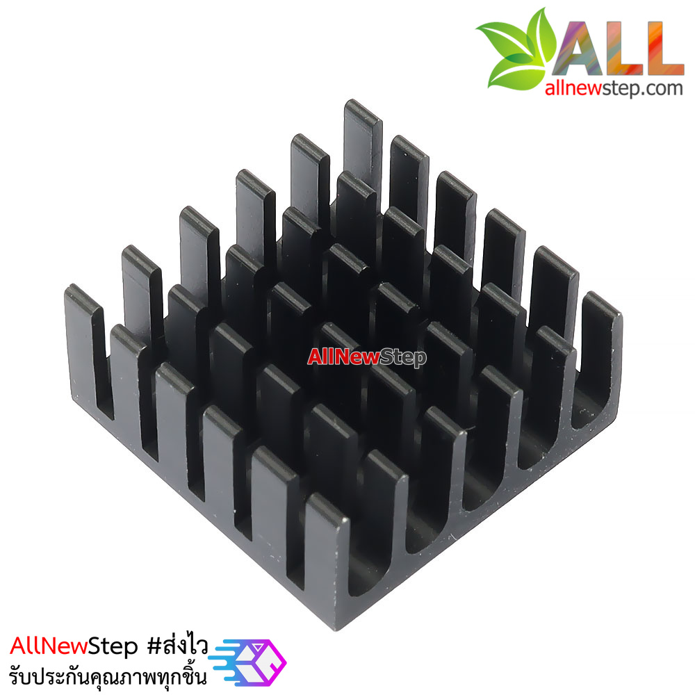 แผ่นระบายความร้อน สีดำ 22x22mm