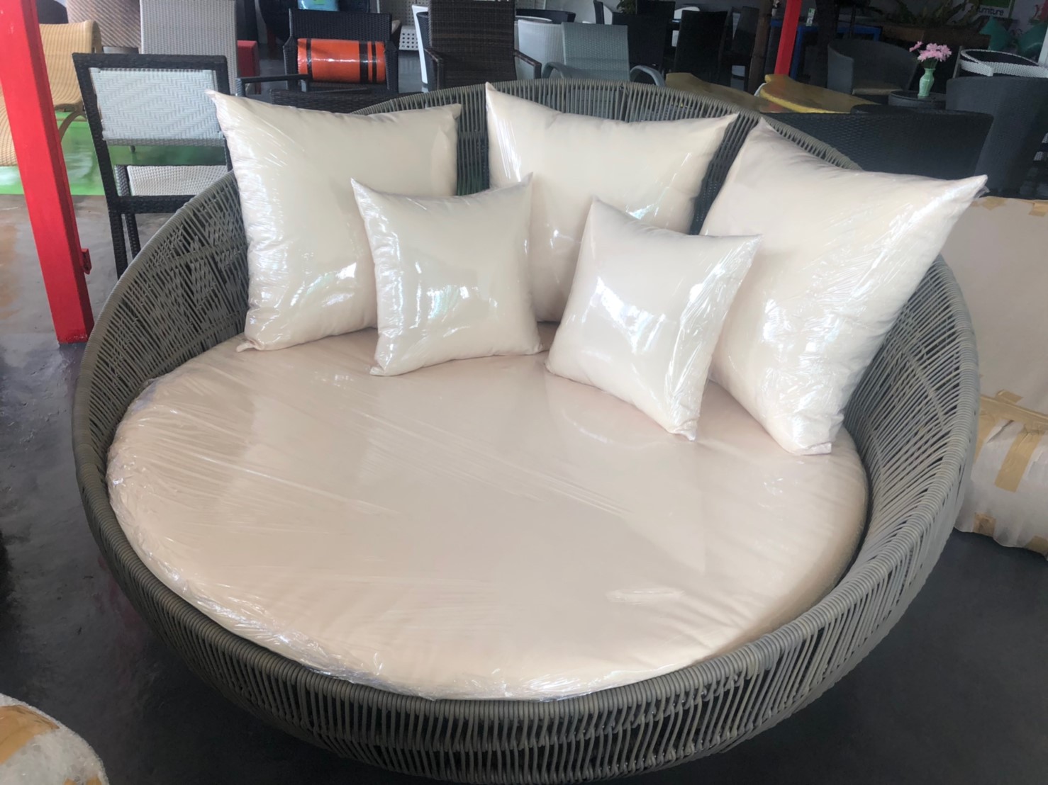 โซฟาหวาย โซฟาห้องนั่งเล่น โซฟาห้องรับแขก Rattan sofa Woven rattan sofa Living room sofa 59