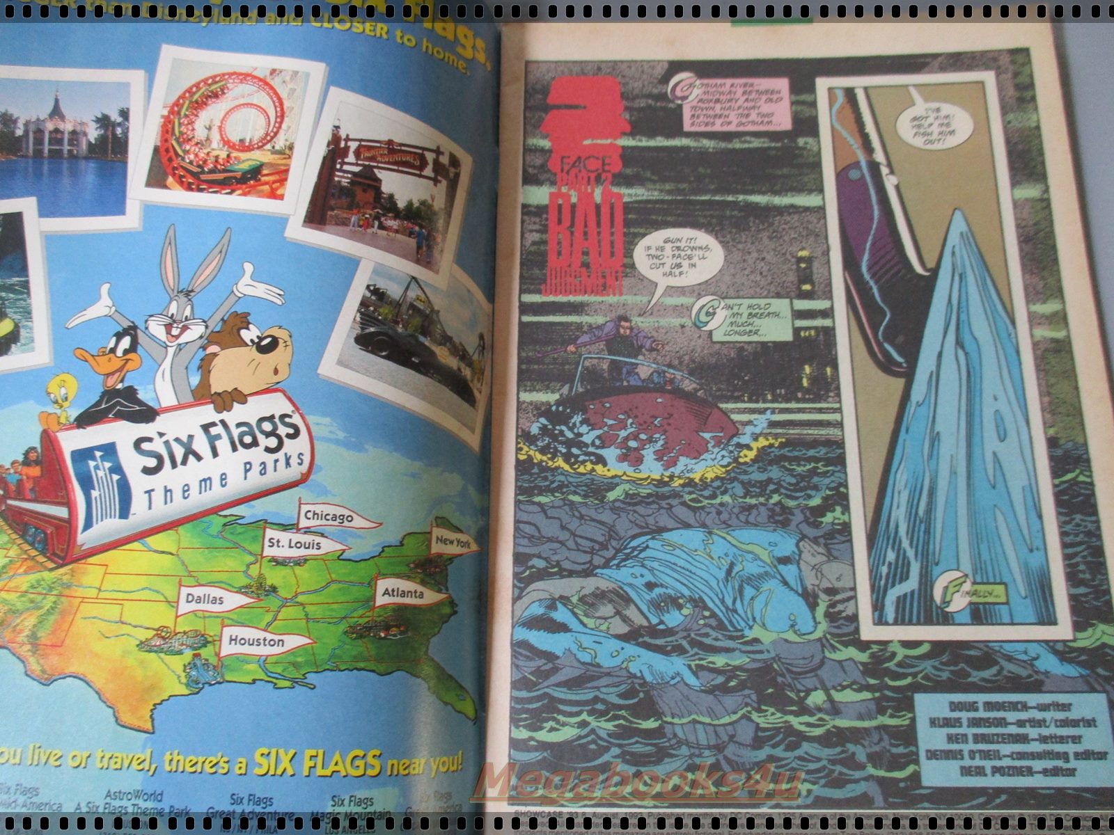 การ์ตูน DC comics การ์ตูนภาษาอังกฤษ แบทแมน BATMAN ฉบับที่ 008 ปี2539 ตอน TWO FACE