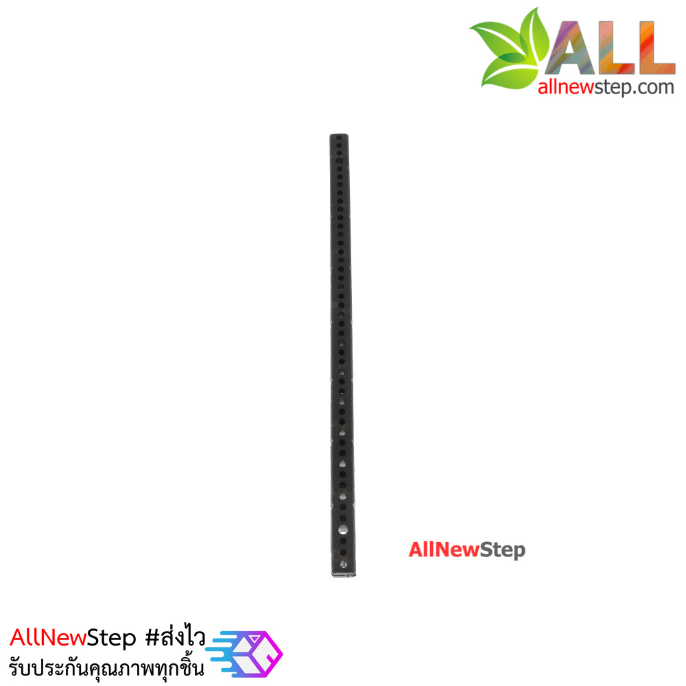ABS plastic long bar blocks universal plate ขนาด 0.7x15.3cm สีดำ