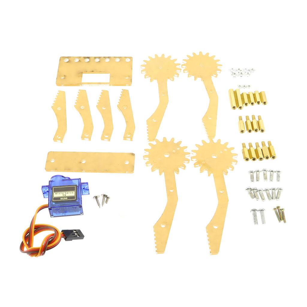 Acrylic Robot Arm Clamp Claw Mount Kit แขนจับสำหรับหุ่นยนต์พร้อมใช้งาน