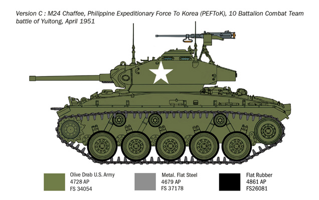 1/35 M24 Chaffee Korean War