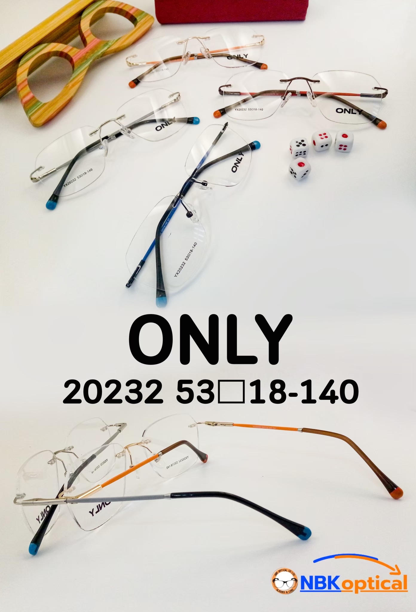 ONLY Rimless Frames แว่นตากรอบเจาะ