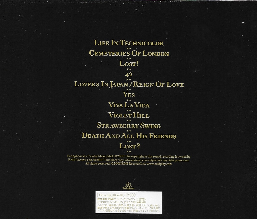 Used CD,Coldplay - Viva La Vida (A+)(2008)(Japan)