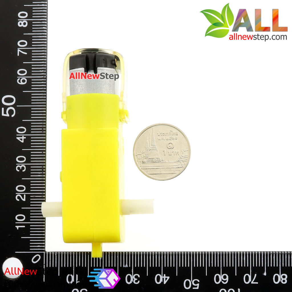 Gear Motor สำหรับ Smart Robot Car เฟือง 1:120 แบบแกนสองด้าน