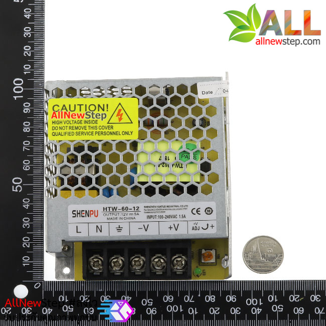 สวิทชิ่งเพาเวอร์ซัพพลาย Switching Power supply แหล่งจ่ายไฟ 12V 5A จ่ายกระแสเต็ม 5A