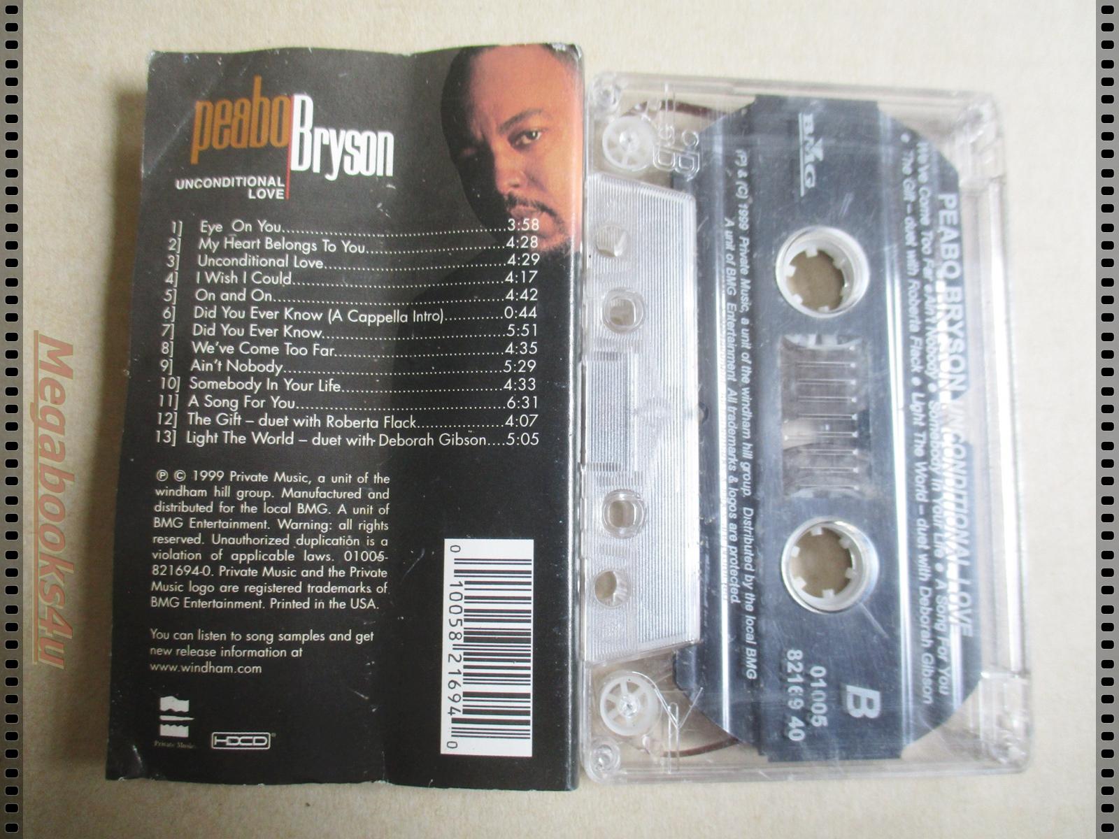 ขายเทปเพลงสากลเก่า PEABO BRYSON-UNCONDITIONAL LOVE