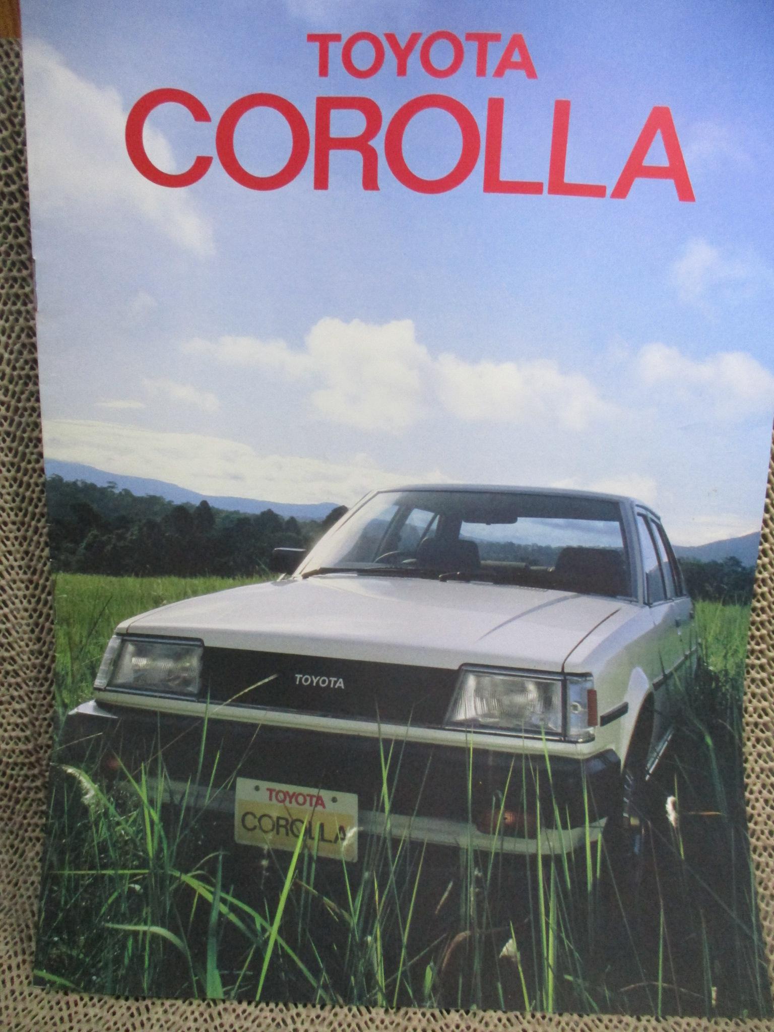 โบรชัวร์ แผ่นพับโฆษณา รถโตโยต้า โคโรล่า TOYOTA Corolla /