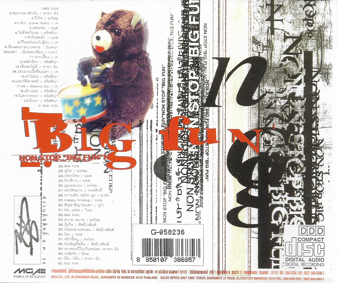 Used CD,Grammy Big Fun Non Stop(รวมศิลปิน)(V.A.T)(แผ่น CD มีรอยเล็กน้อย)(B)(2538)
