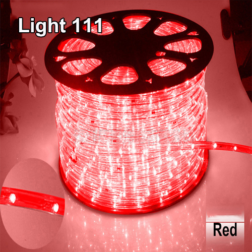 ไฟสายยาง LED (ท่อกลม) 100 m สีแดง