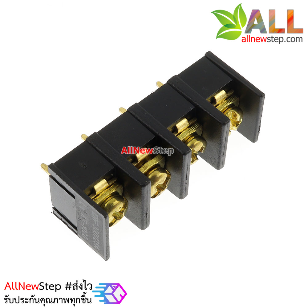 Terminal Block 4P gold plated copper foot ขั้วต่อ Terminals blocks 4 ขา ระยะขา 10mm 300V/25A