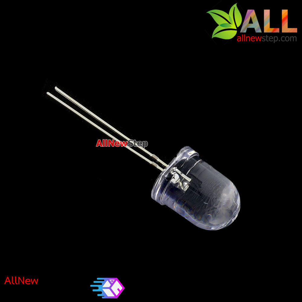 LED 10mm ไฟ LED 10mm สีเหลือง ไฟเลี้ยง 1.9-2.1V