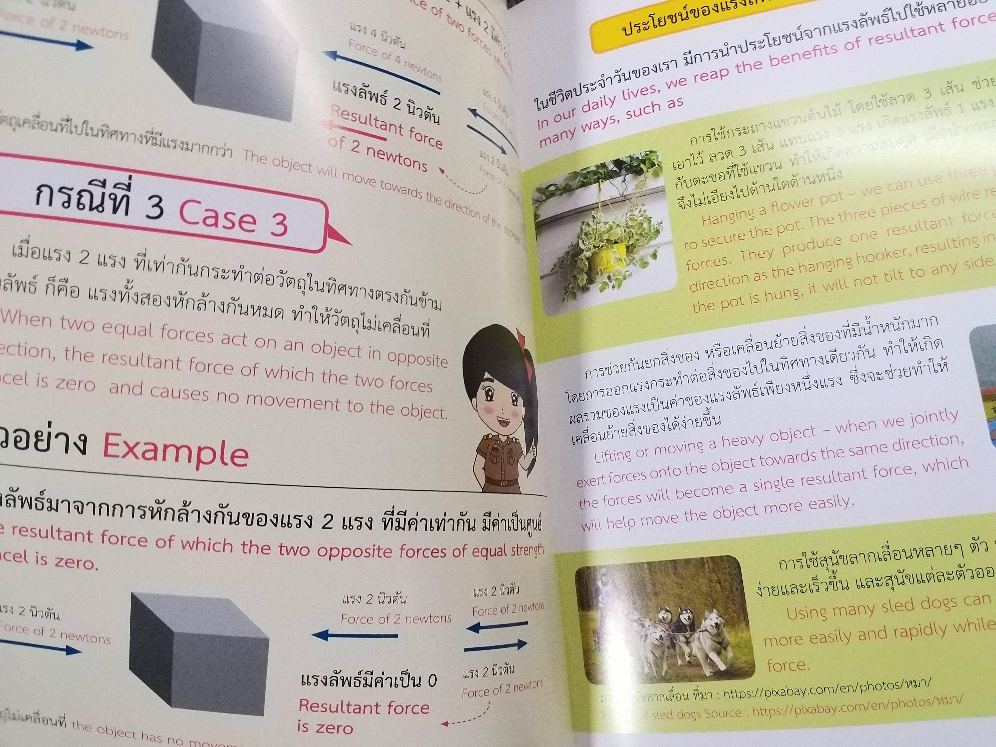 หนังสือประกอบการเรียนการสอน วิทยาศาสตร์ ชั้นประถมศึกษาปีที่5 เรียนรู้เรื่อง แรง FORCE มี CD ด้านใน
