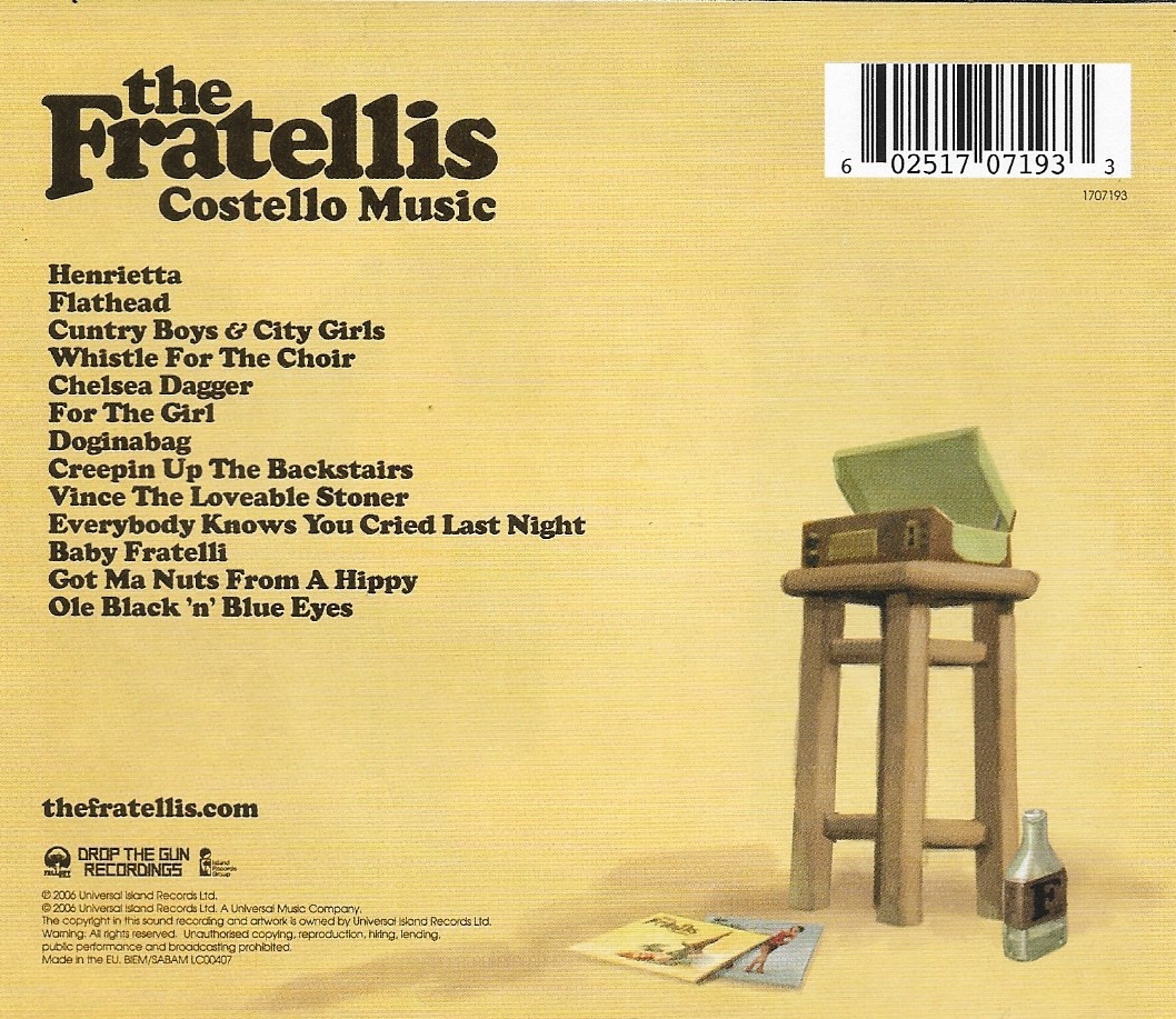 Used CD,The Fratellis - Costello Music (B)(2006)(EU)