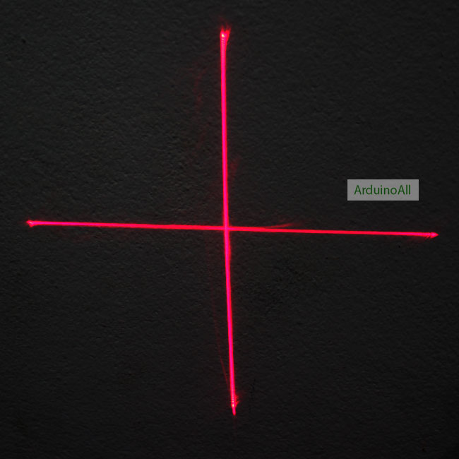 เลเซอร์ 3.3V laser สร้างเส้นบวก เส้นตรงแนวตั้งและแนวนอน แบบเครื่องหมายบวก