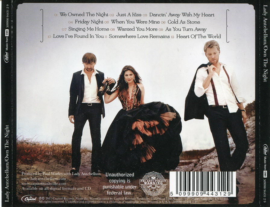 CD,Lady Antebellum - Own The Night(USA)
