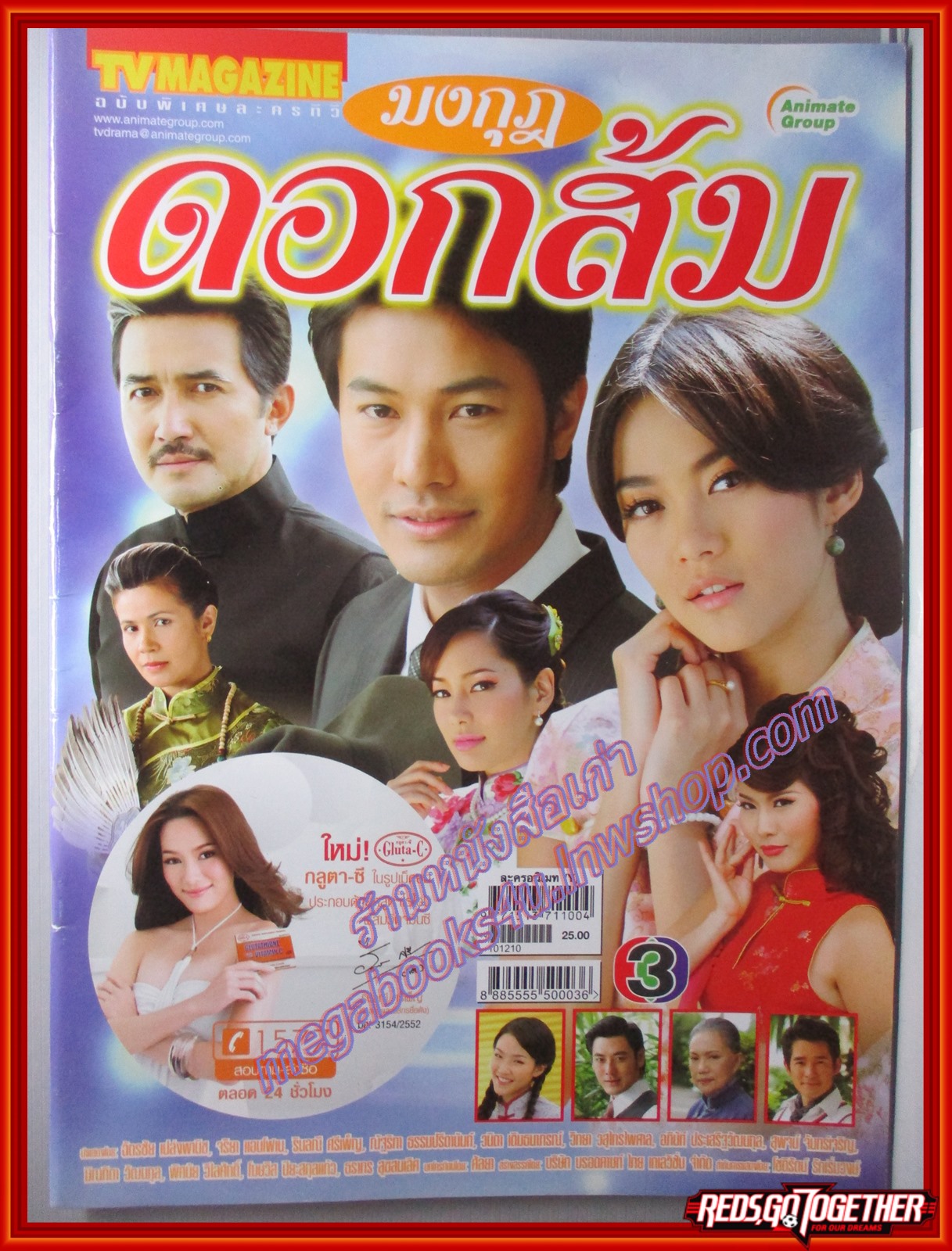 นิตยสารเรื่องย่อละครโทรทัศน์ มงกุฏดอกส้ม ปี2553 ฉัตรชัย เปล่งพานิช วนิดา เติมธนาภรณ์