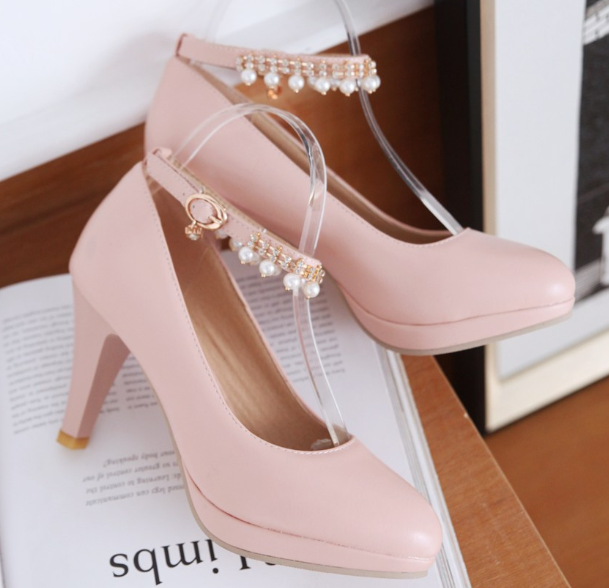 รองเท้าคัดชูน่ารักๆสีดำ/ครีม/ขาว/ชมพู ไซต์ 34-43