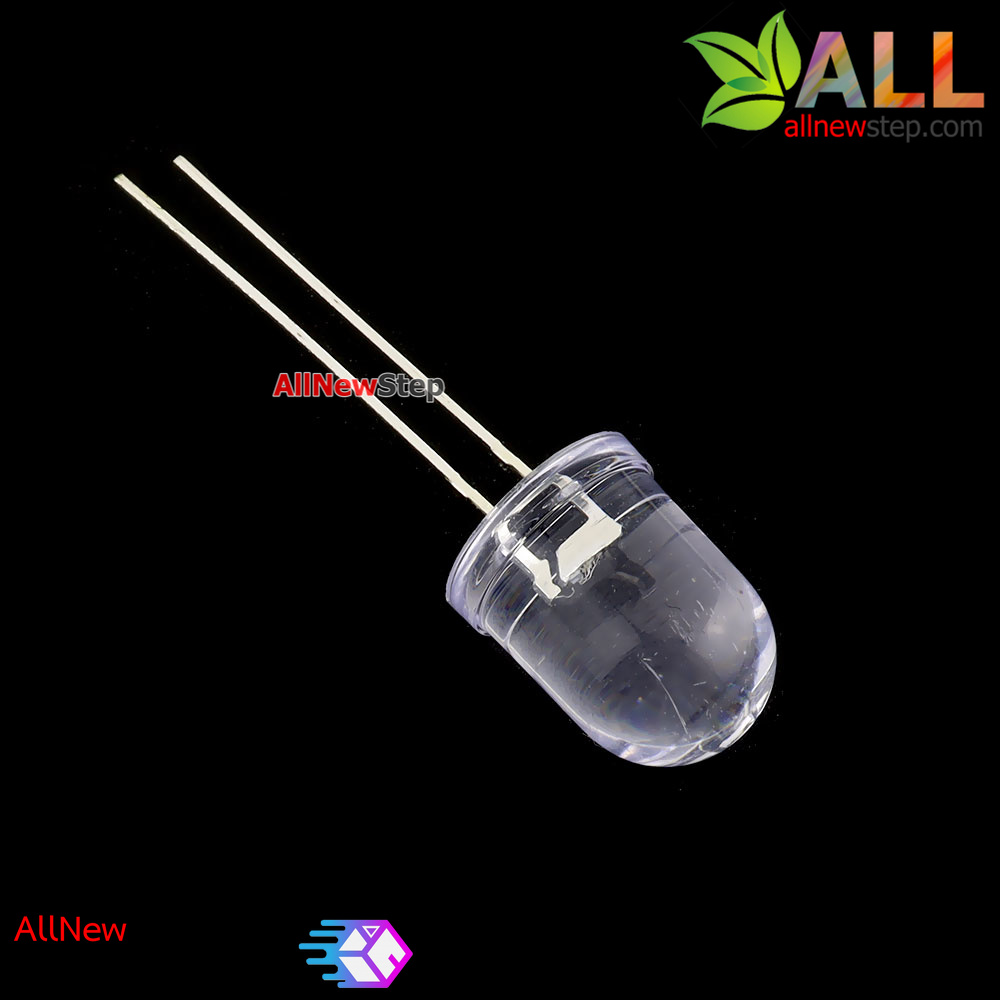Rainbow LED 10 mm Water clear 7 Colors Flash จำนวน 5 ชิ้น