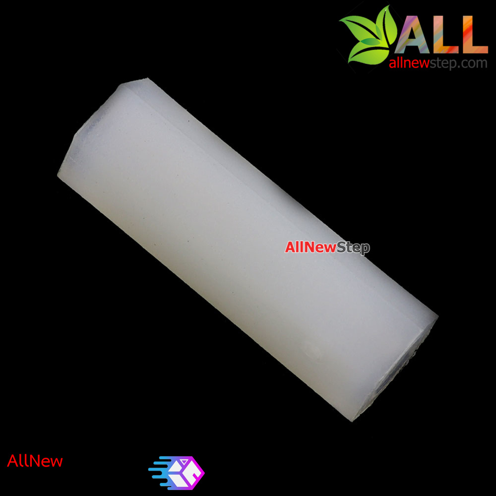 M2.5 เสาน็อตไนลอน NUT Nylon M2.5 ขนาด 15mm สีขาว จำนวน 1 ชิ้น